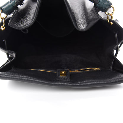 Mulberry Heavy Grain Iris Tote Midnight Black 6 of 9