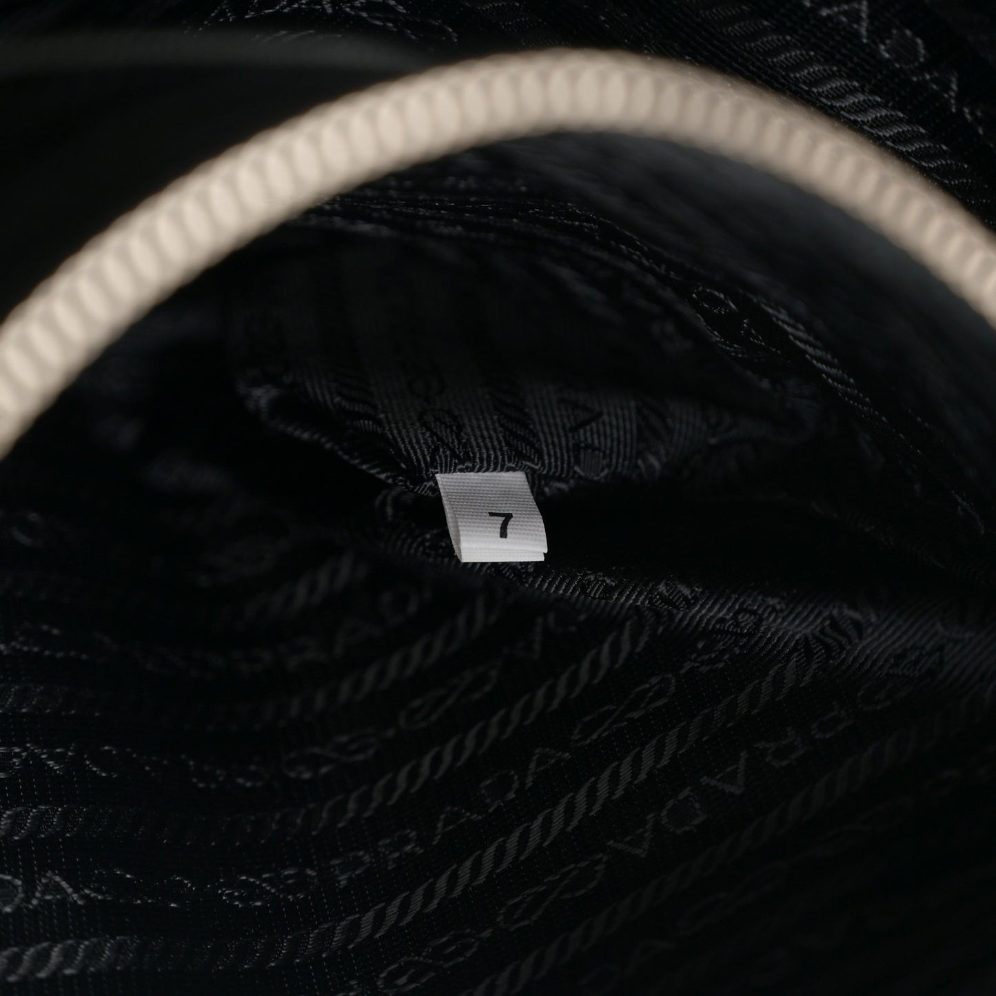 Tessuto Nylon Saffiano Shopping Tote Black