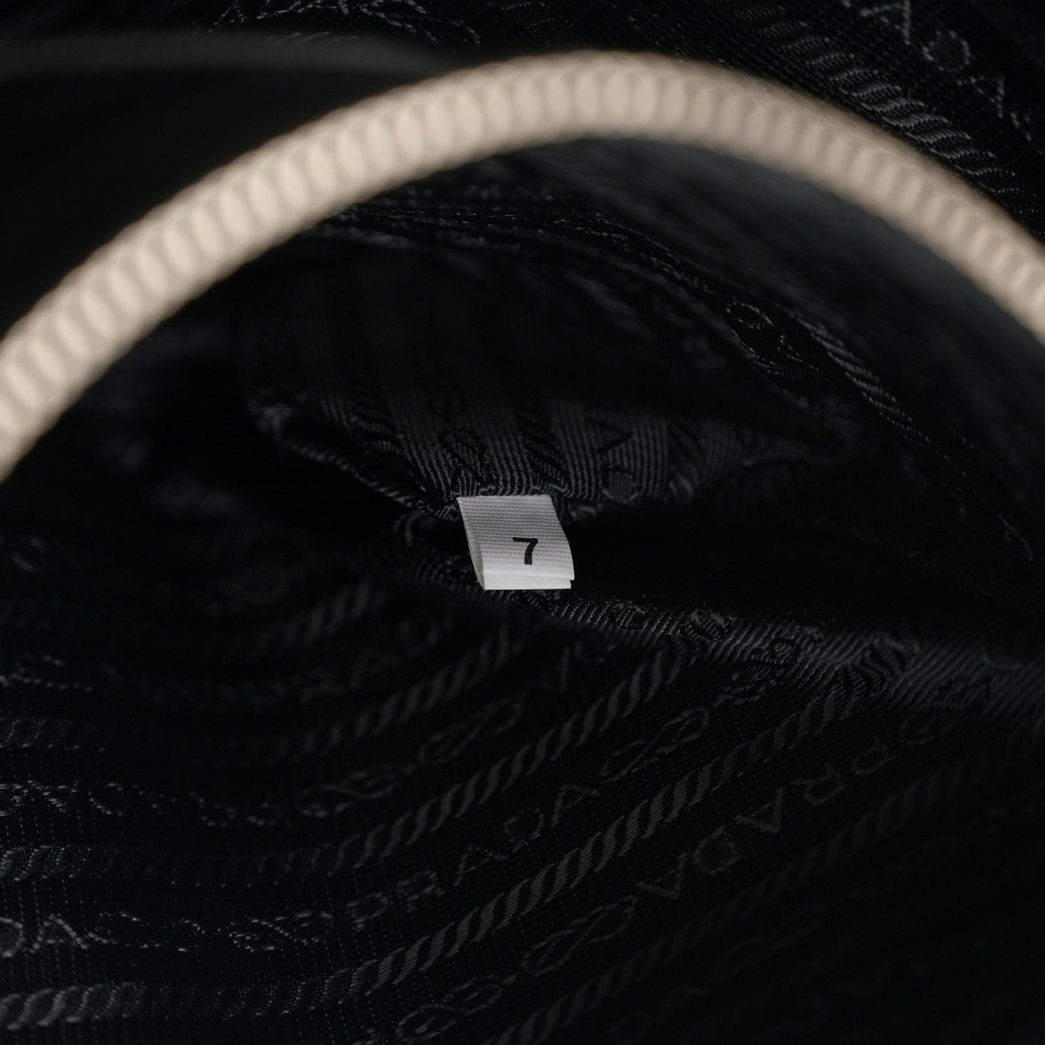 Prada Tessuto Nylon Saffiano Shopping Tote Black 7 of 10
