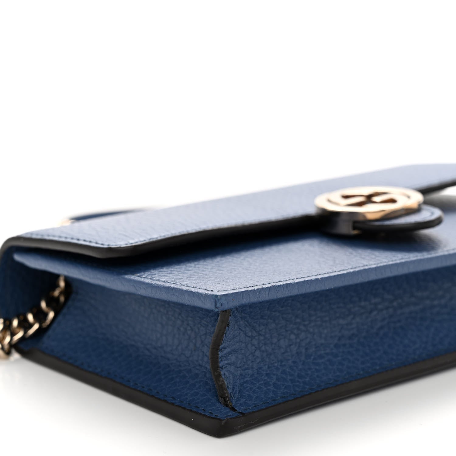 Gucci Dollar Calfskin Interlocking G Chain Wallet Caspian 8 of 9