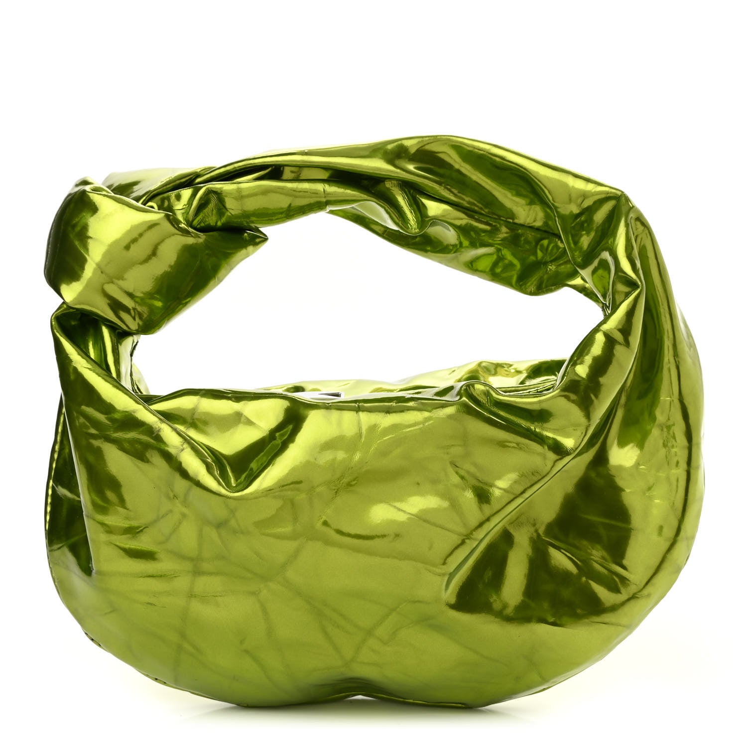Bottega Veneta Metallic Crushed Calfskin Mini Jodie Chlorophyll 1 of 9