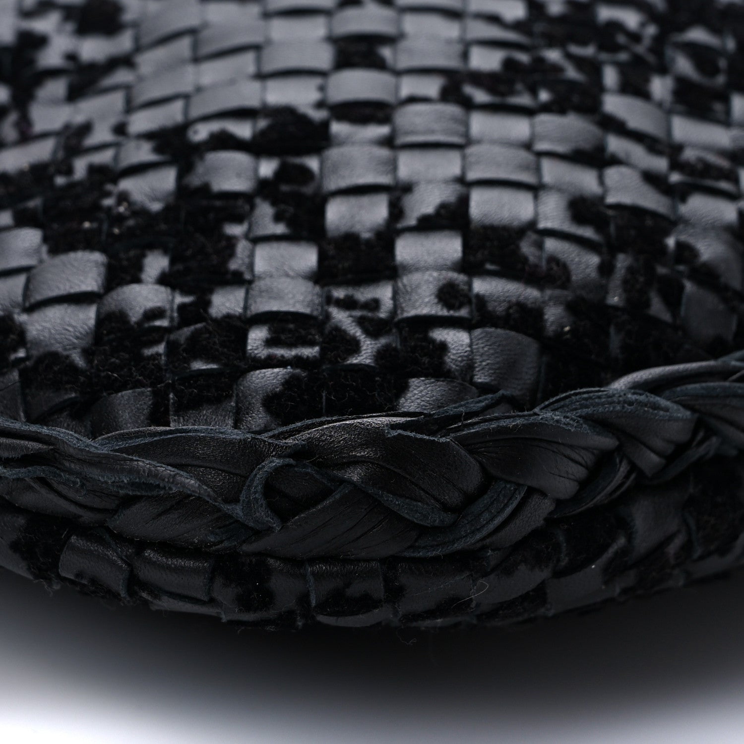 Bottega Veneta Nappa Intrecciato Velvet Embellished Medium Veneta Hobo Black 7 of 8
