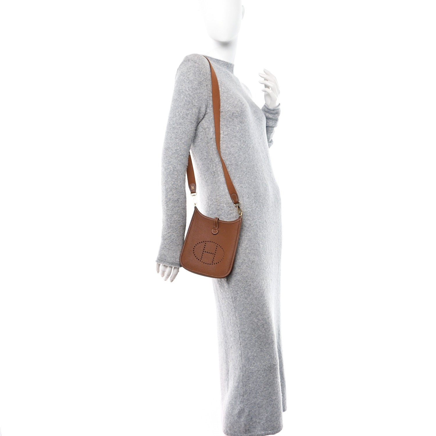 Hermes Taurillon Clemence Evelyne TPM Gold 2 of 12