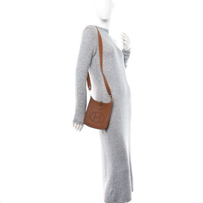 Hermes Taurillon Clemence Evelyne TPM Gold 2 of 12