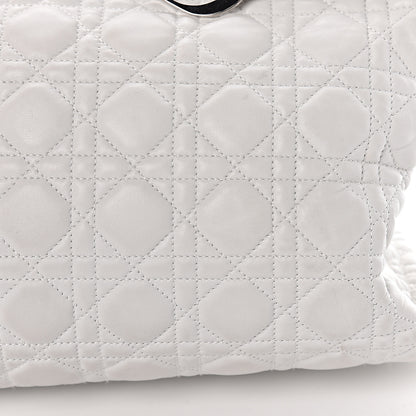 Christian Dior Lambskin Cannage Large Dior Soft Shopping Tote White 18 of 26