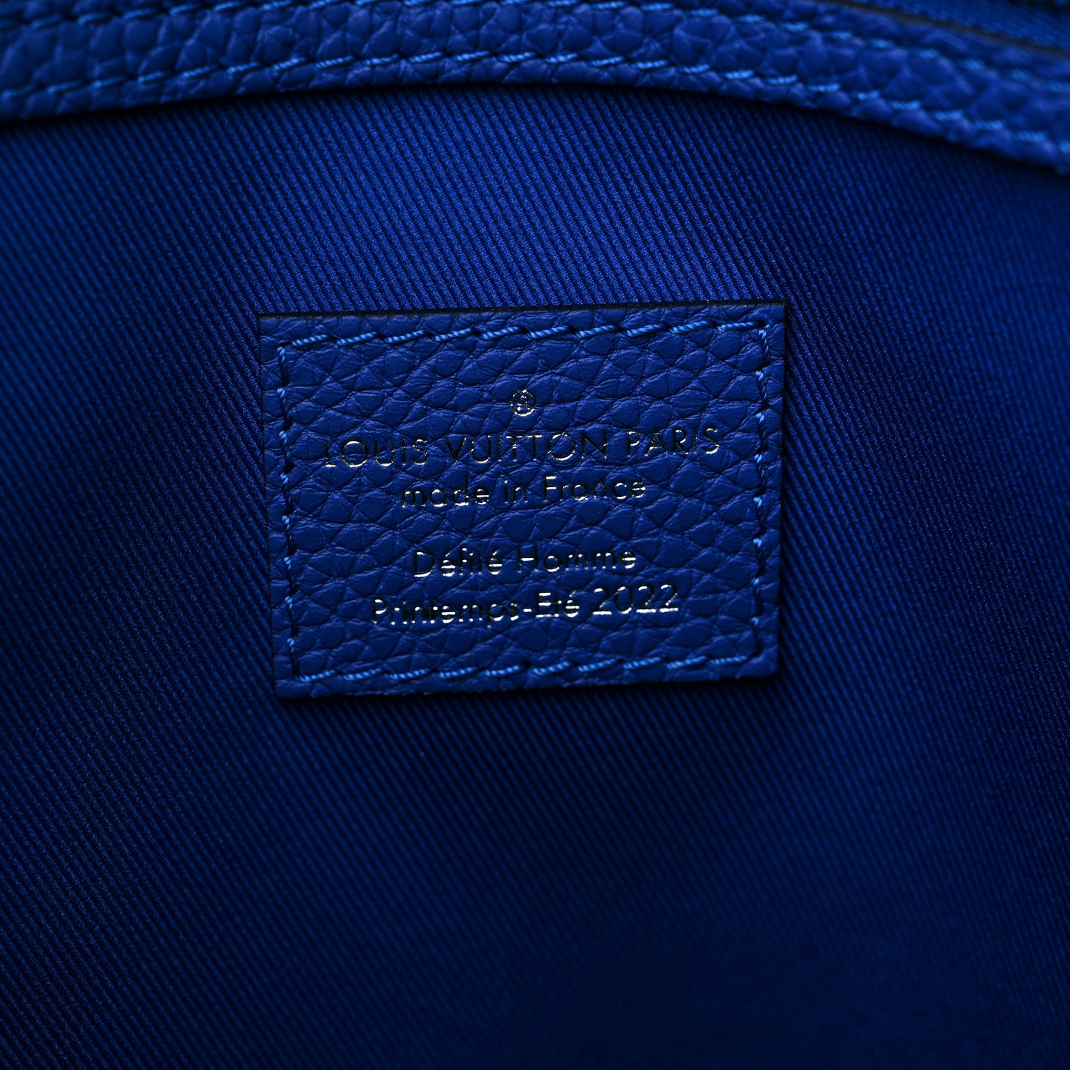 Louis Vuitton Taurillon Illusion Keepall Tote Bleu Vert 5 of 8