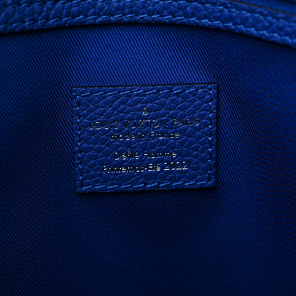 Louis Vuitton Taurillon Illusion Keepall Tote Bleu Vert 5 of 8
