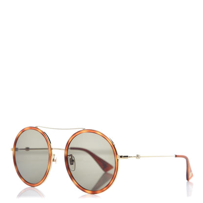 Gucci Round Sunglasses GG0061S Tortoise 1 of 9