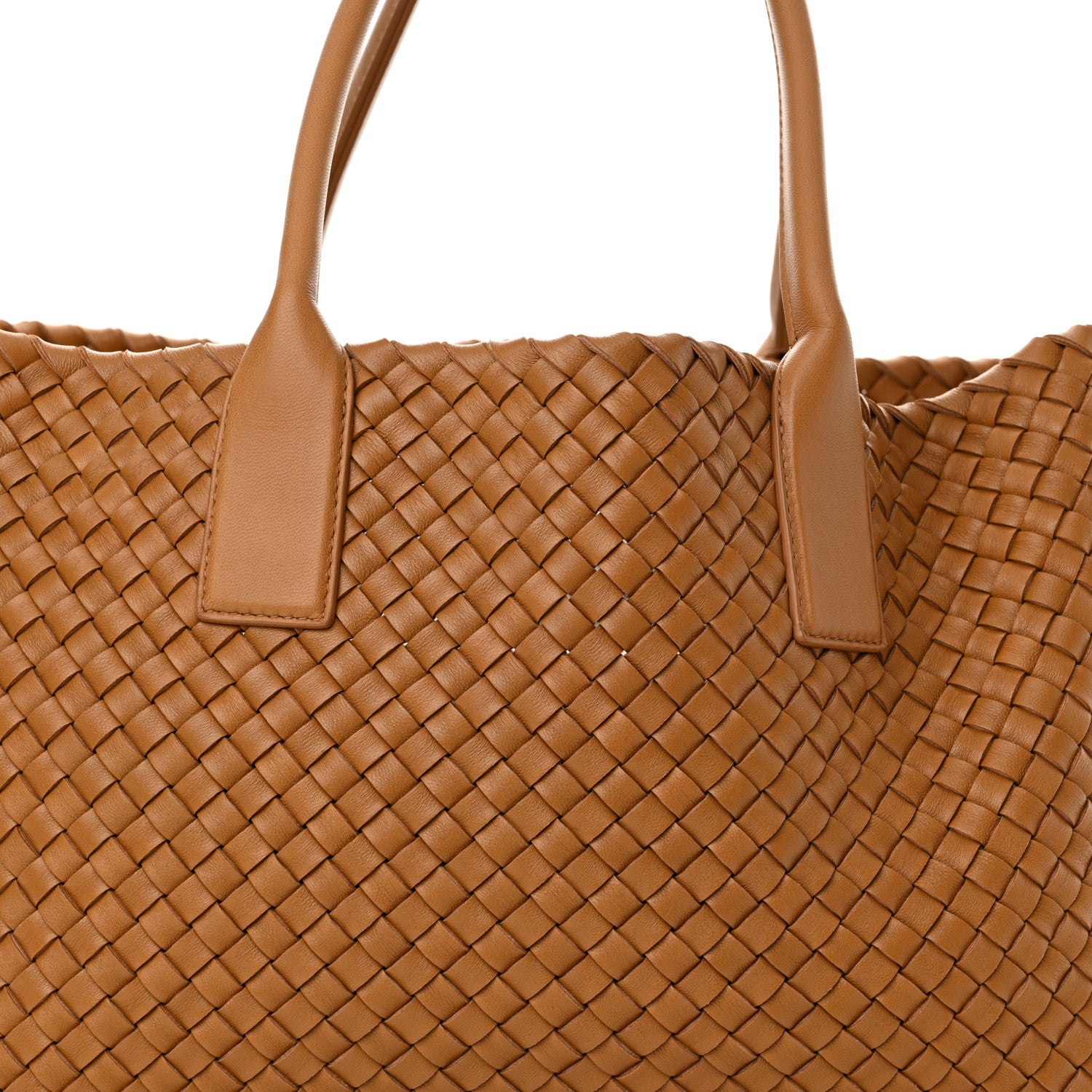 Bottega Veneta Lambskin Intreccio Medium Cabat Caramel 9 of 11