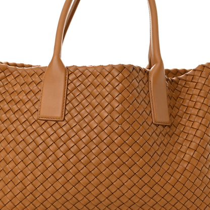 Bottega Veneta Lambskin Intreccio Medium Cabat Caramel 9 of 11