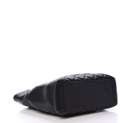 Chanel Caviar Quilted Petit Shopping Tote PST Black 3 of 13