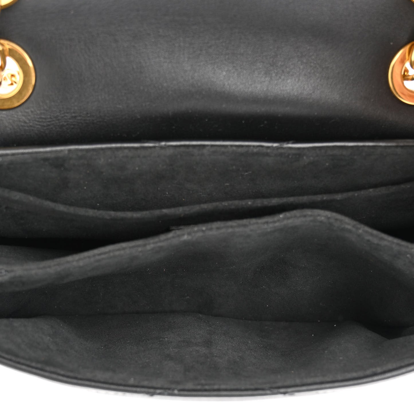 Calfskin LV New Wave Chain Bag Black