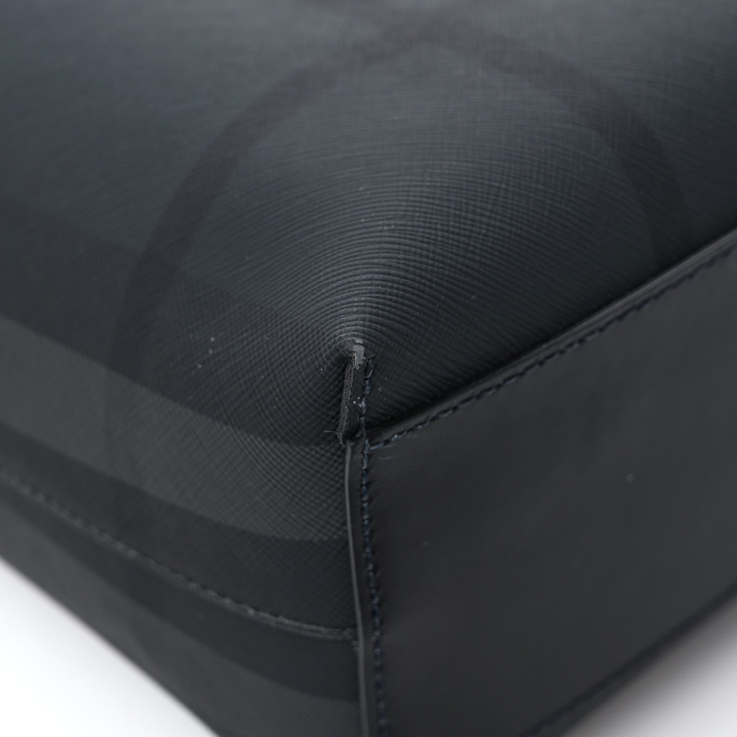 Burberry E-Canvas Check Stirling Tote Charcoal 9 of 10