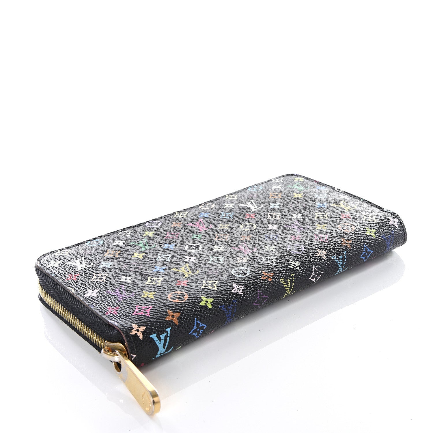 Louis Vuitton Monogram Multicolor Zippy Wallet Black Grenade 3 of 7