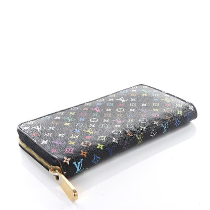 Louis Vuitton Monogram Multicolor Zippy Wallet Black Grenade 3 of 7