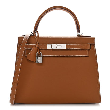 Hermes Epsom Kelly Sellier 28 Gold 1 of 11