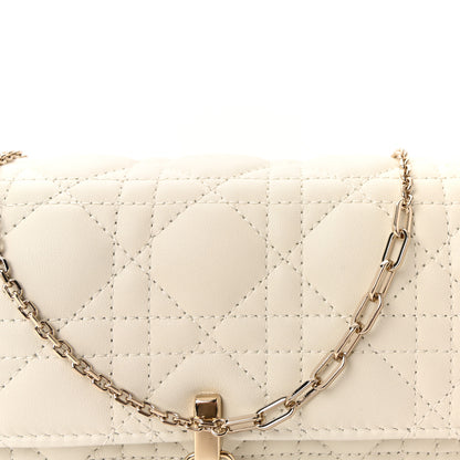 Christian Dior Lambskin Cannage Miss Dior Chain Pouch Latte 8 of 10