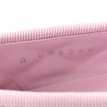 Chanel Suede Quilted Cap Toe CC Ballerina Flats 36 Light Pink 9 of 9