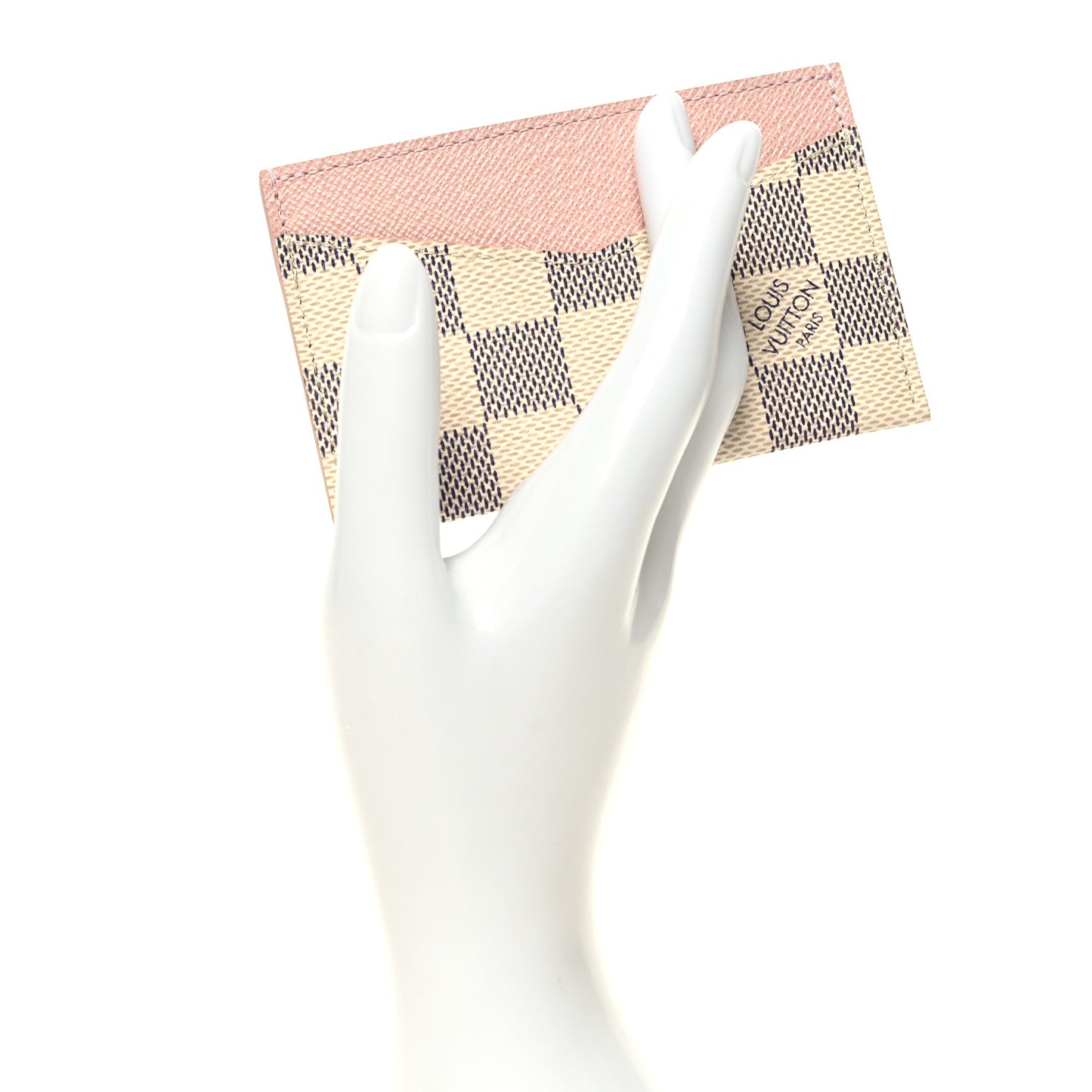 Damier Azur Daily Card Holder Rose Ballerine