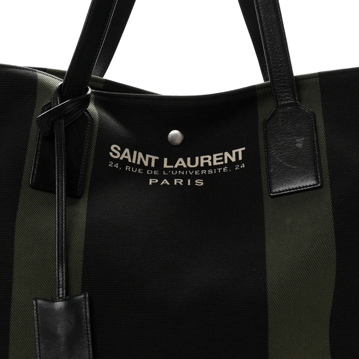 Canvas Beach Shopping East West Tote Black