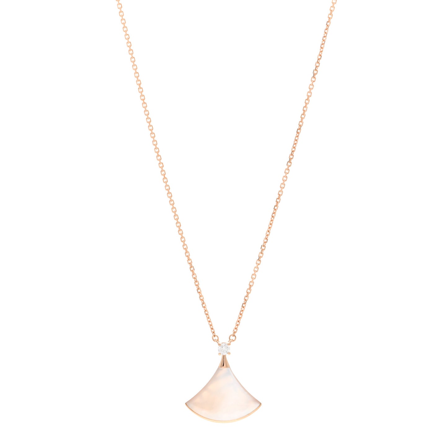 18K Rose Gold Diamond Mother of Pearl Divas' Dream Pendant