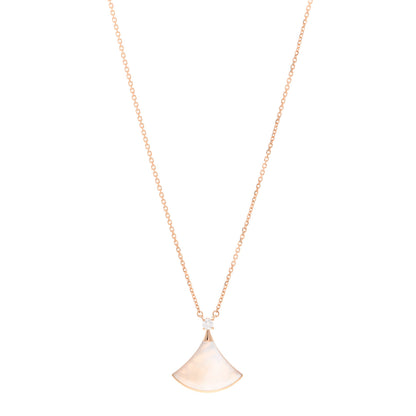 Bulgari 18K Rose Gold Diamond Mother of Pearl Divas' Dream Pendant 1 of 5