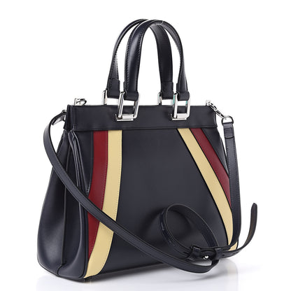 Gucci Smooth Calfskin Small Zumi Top Handle Bag Blue Romantic Cerise Butter 3 of 11
