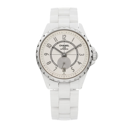 Chanel Stainless Steel Ceramic 38mm J12 Chrono Automatic Watch White 1 of 4