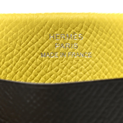 Hermes Epsom MC2 Gama Jungle Card Holder Black Lime 6 of 6