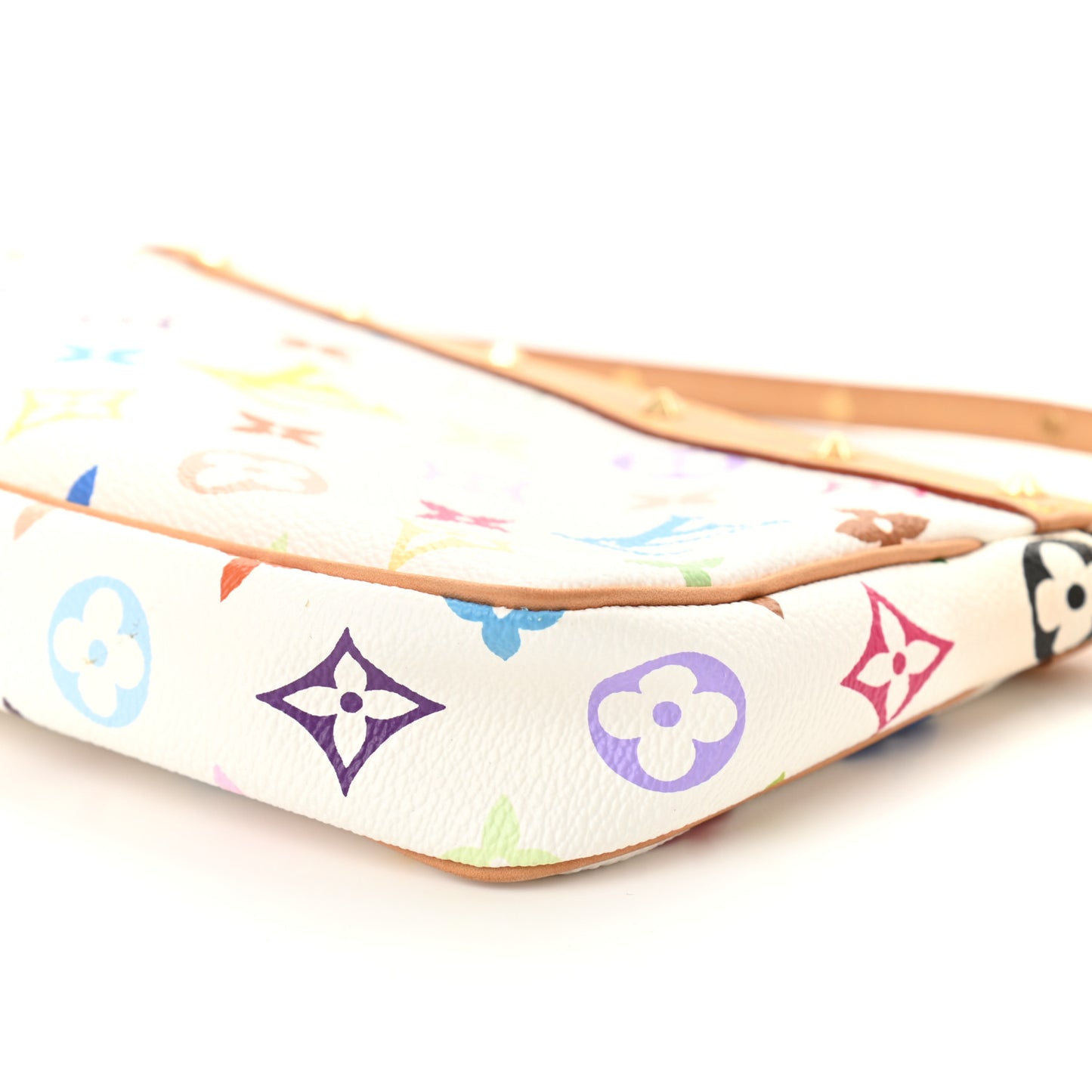 Monogram Multicolor Pochette Accessories White