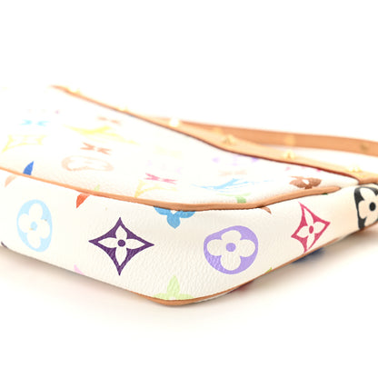 Louis Vuitton Monogram Multicolor Pochette Accessories White 9 of 9