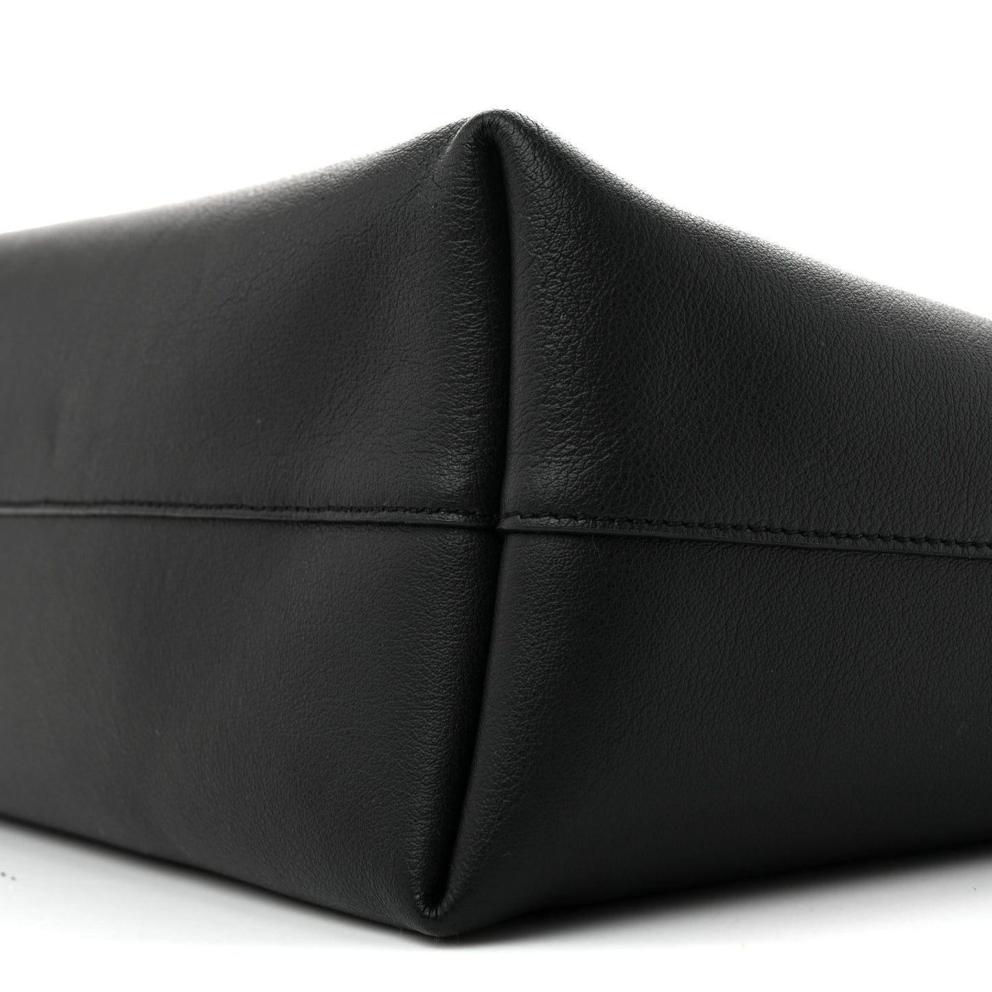 Calfskin Large Shopping Tote Black