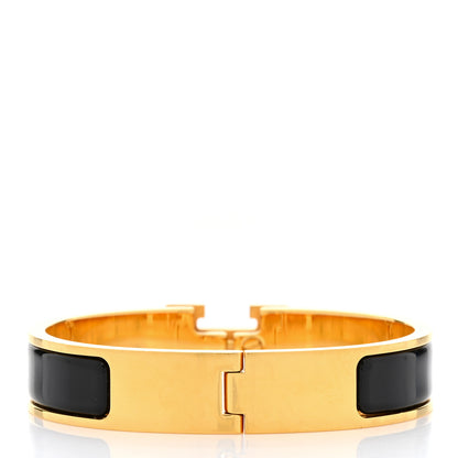 Hermes Enamel Narrow Clic Clac H Bracelet PM Black 3 of 6