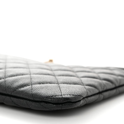 Chanel Caviar Quilted Medium Vintage Mademoiselle Cosmetic Case Black 10 of 12