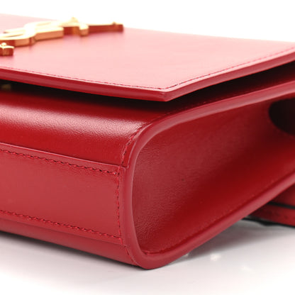 Saint Laurent Smooth Calfskin Monogram Kate Belt Bag Red 8 of 9