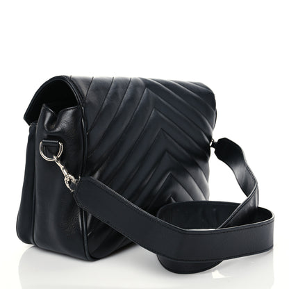 Saint Laurent Calfskin Y Quilted Monogram Loulou Shoulder Bag Black 3 of 12