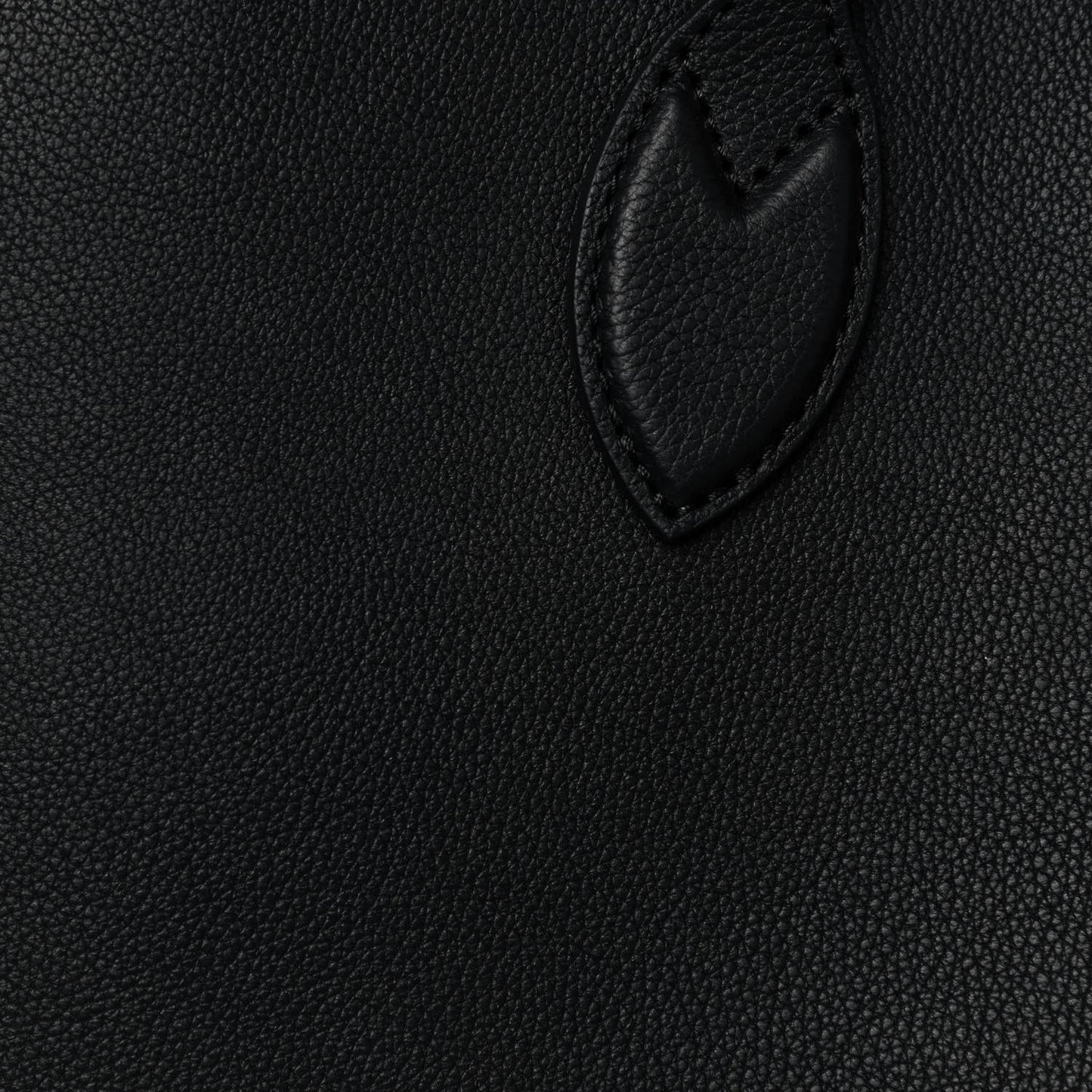 Grained Calfskin Lockme Shopper Black