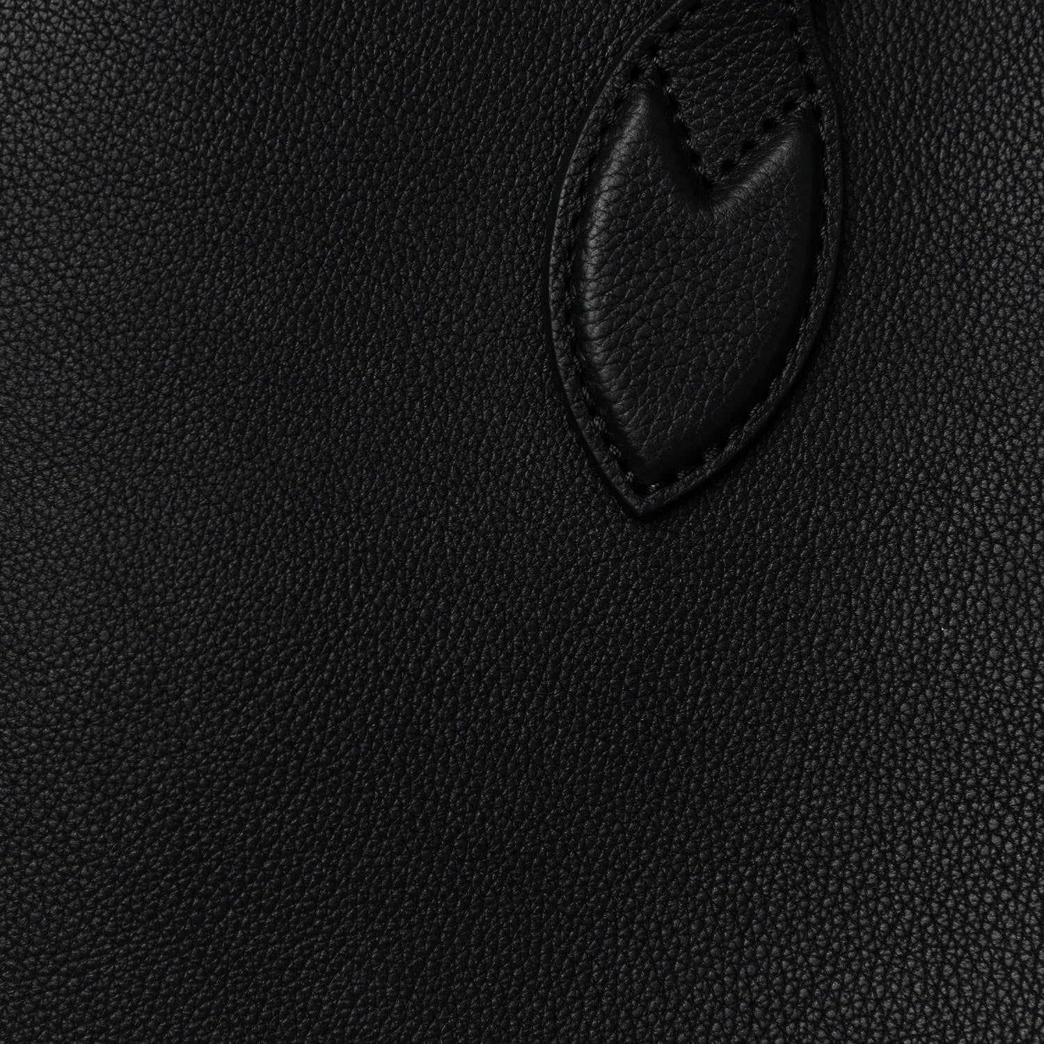 Louis Vuitton Grained Calfskin Lockme Shopper Black 6 of 9