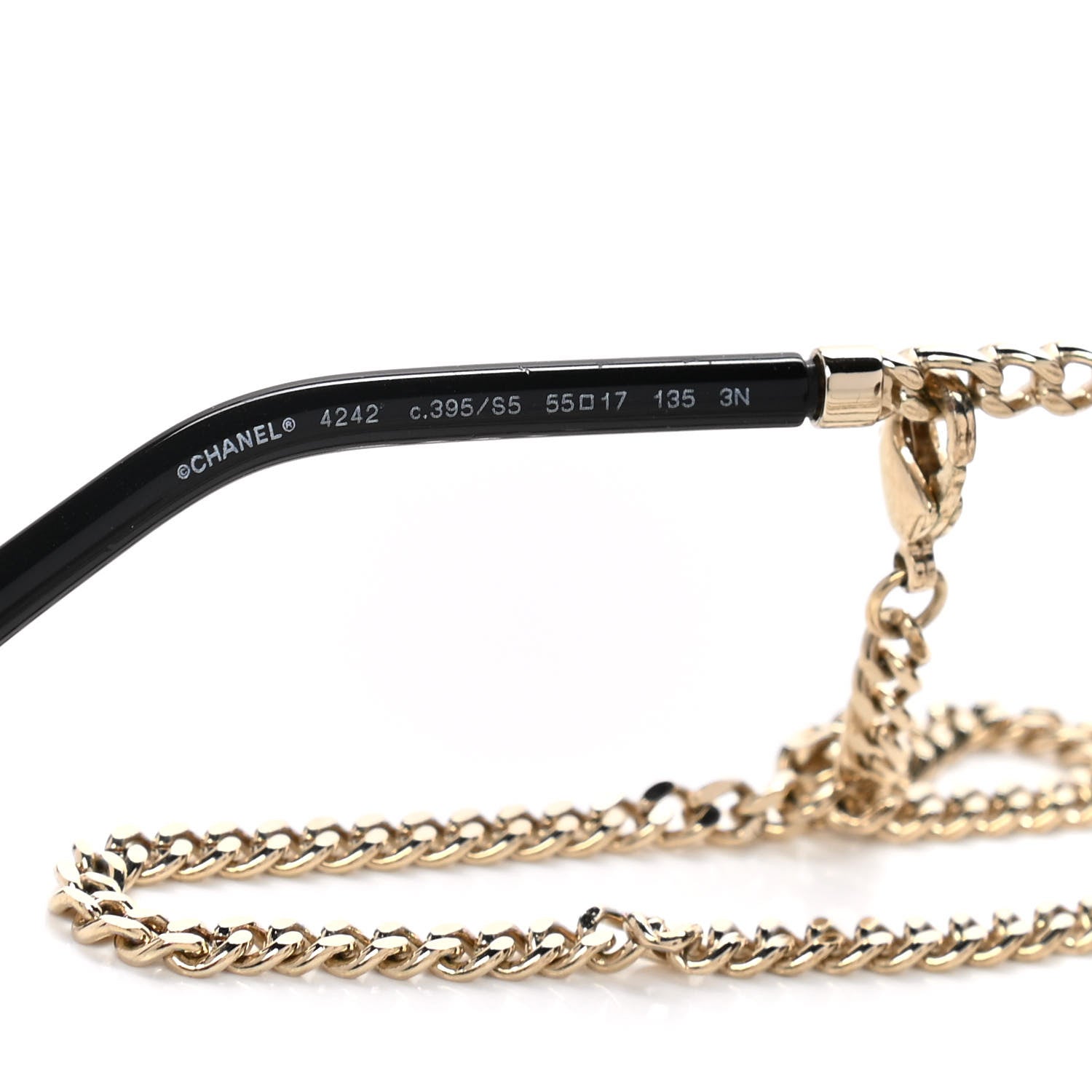 Chanel Chain Pantos Sunglasses 4242 Gold Brown 5 of 10