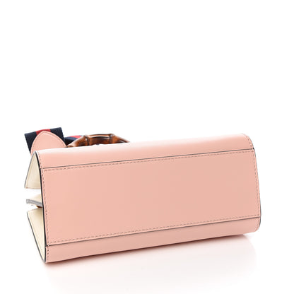 Gucci Nappa Bamboo Web Mini Nymphaea Top Handle Bag Perfect Pink Mystic White 3 of 11