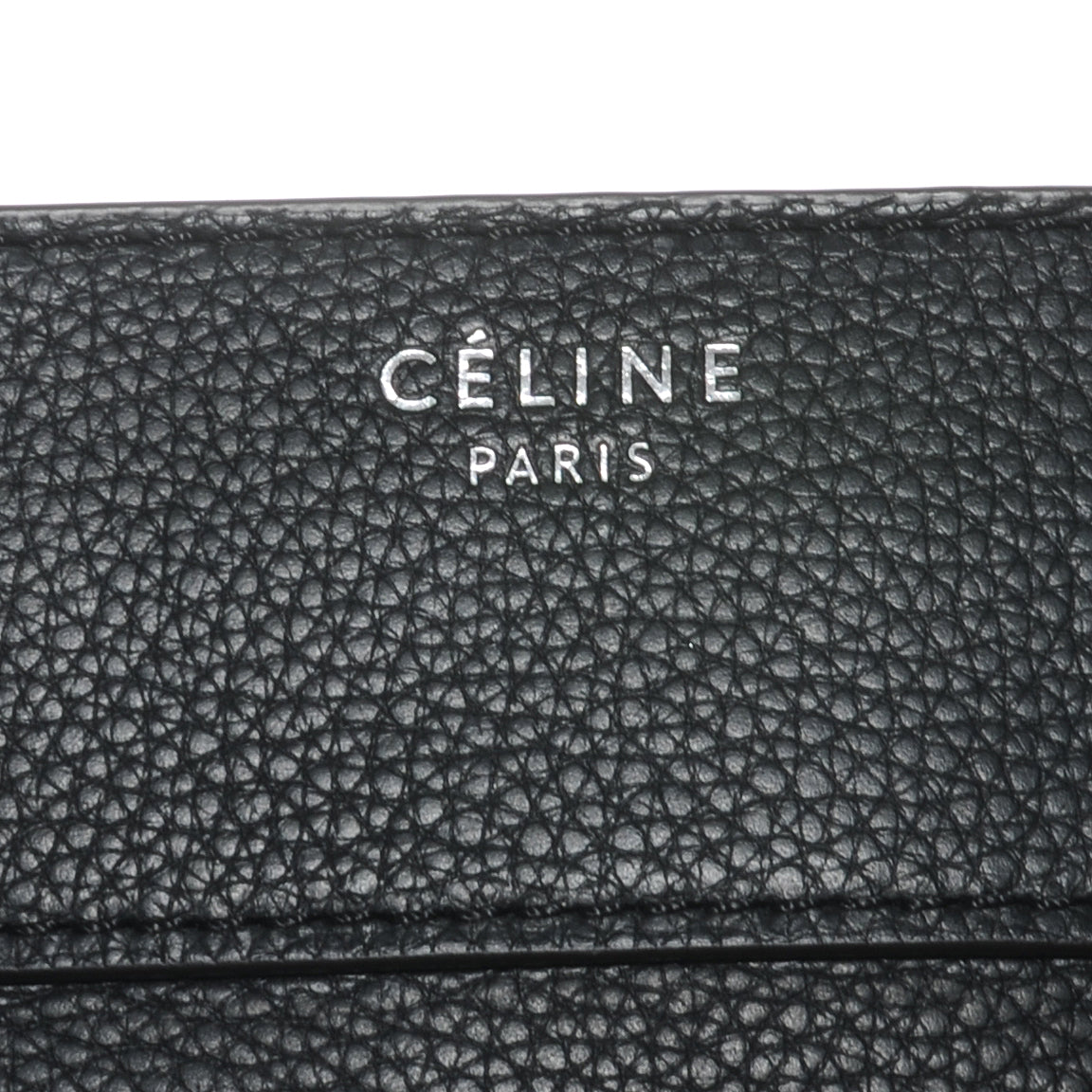 Celine Drummed Calfskin Mini Luggage Black 7 of 8