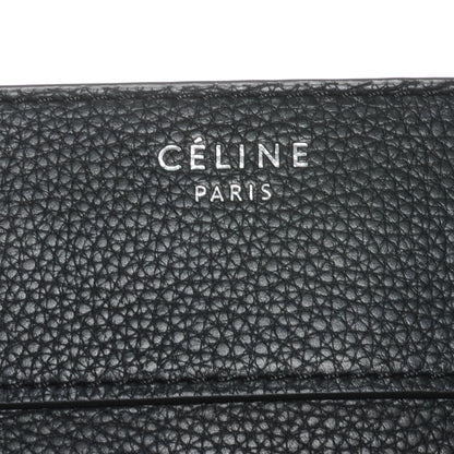 Celine Drummed Calfskin Mini Luggage Black 7 of 8