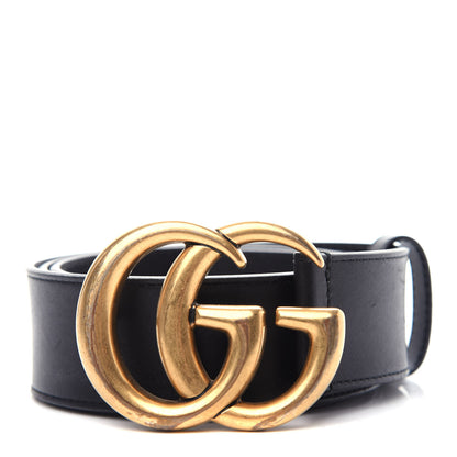 Gucci Calfskin Double G 40mm Belt 95 38 Black 1 of 7