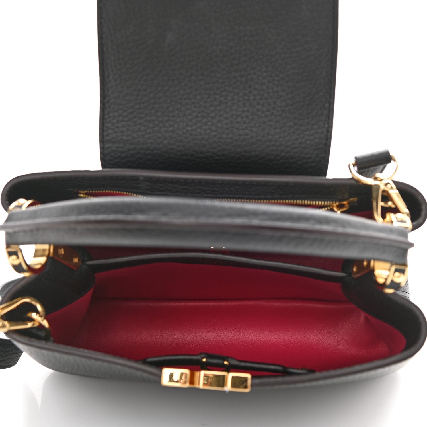 Louis Vuitton Taurillon Capucines BB Black 5 of 7