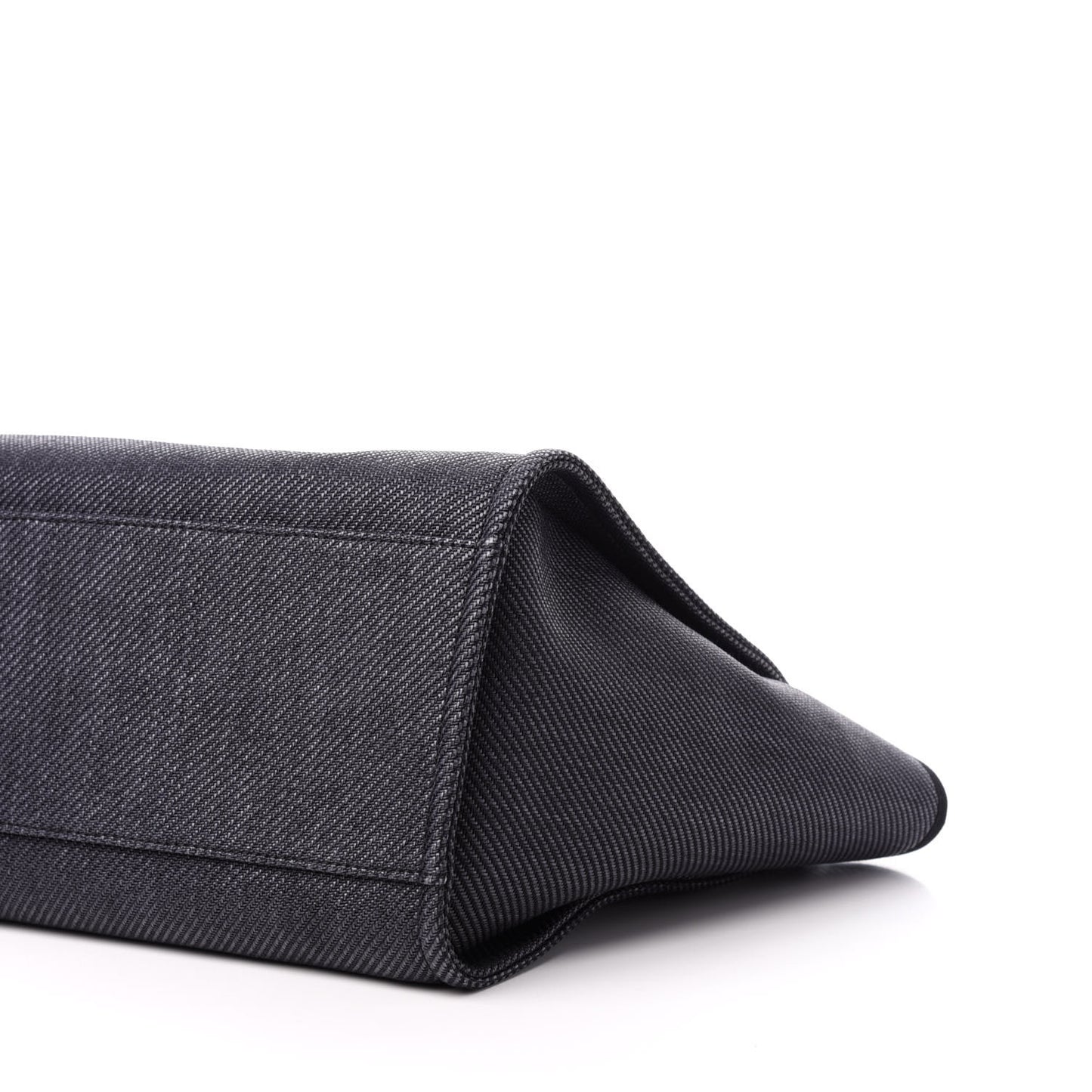 Mixed Fibers Calfskin Medium Deauville Tote Blue
