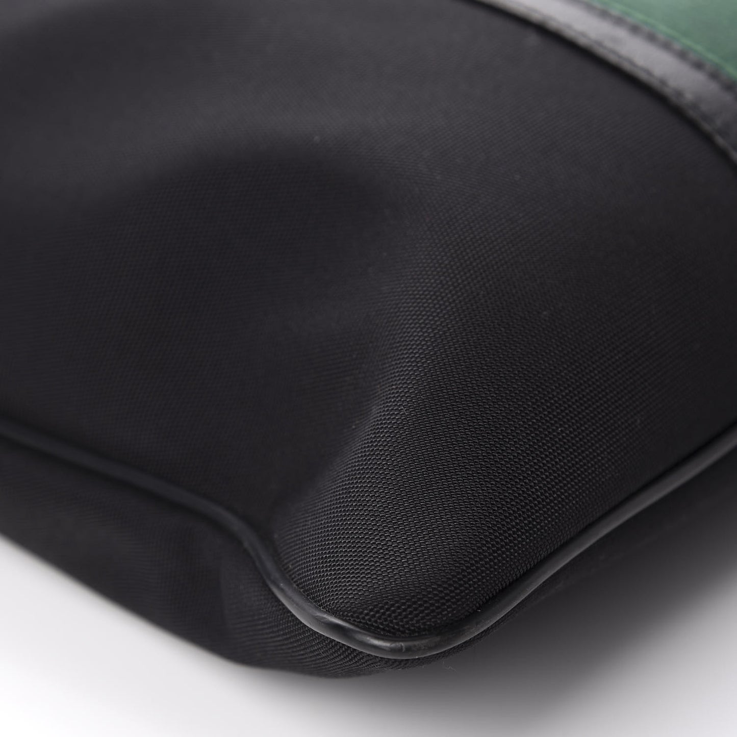 Nylon Web Interlocking G Messenger Bag Black