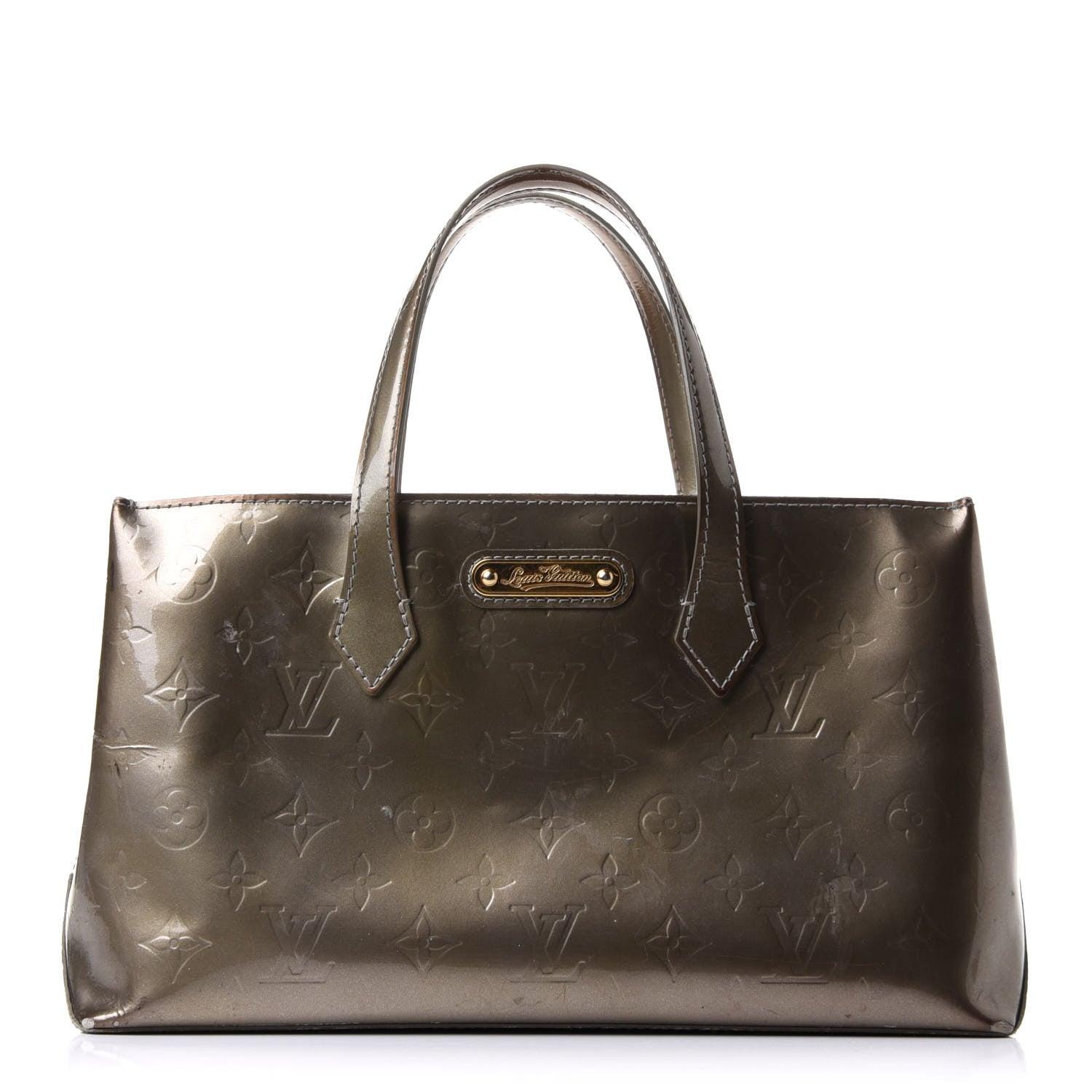 Louis Vuitton Vernis Wilshire PM Gris Art Deco 1 of 14