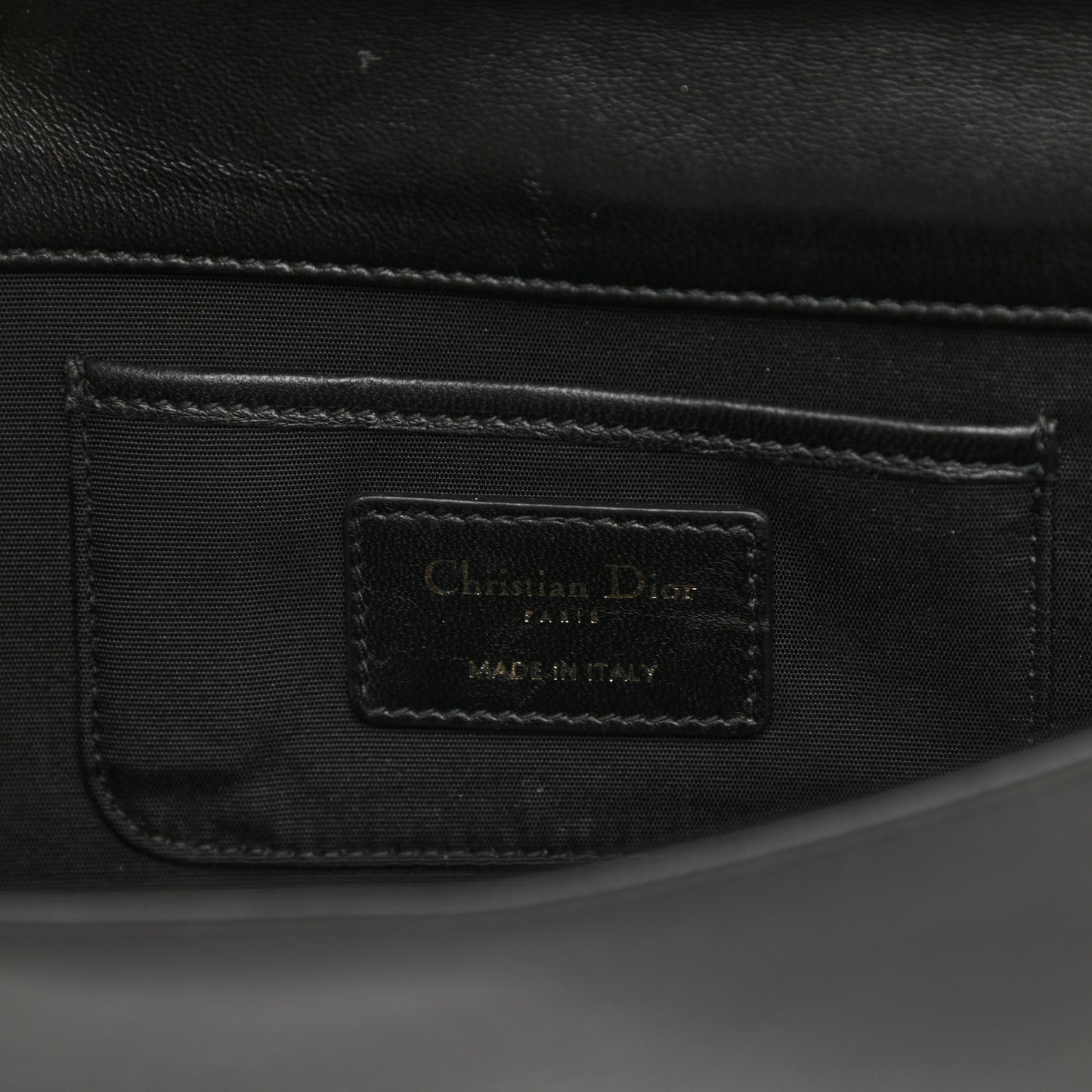 Lambskin Cannage Lady Dior Convertible Clutch Black