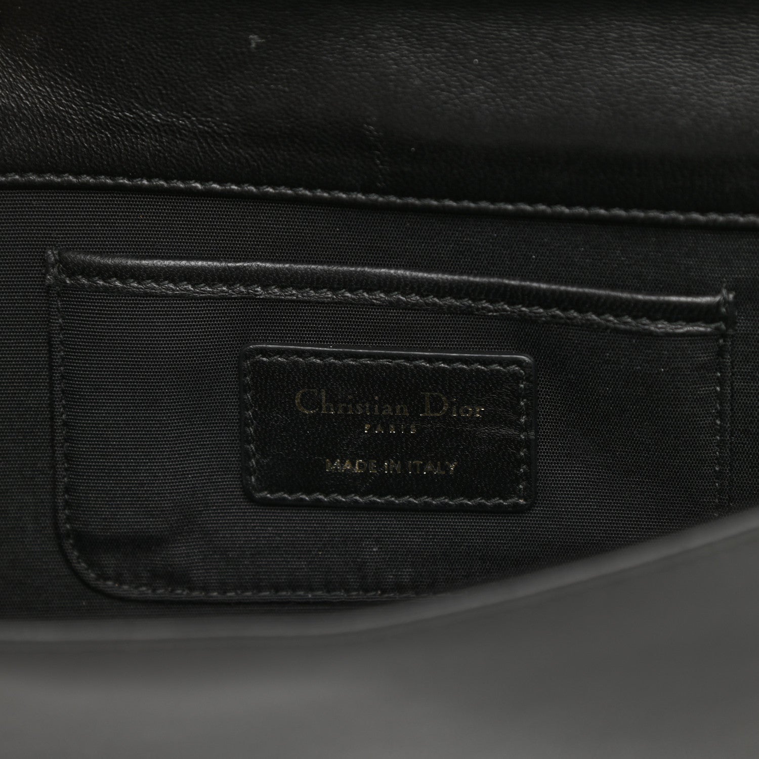 Christian Dior Lambskin Cannage Lady Dior Convertible Clutch Black 5 of 9