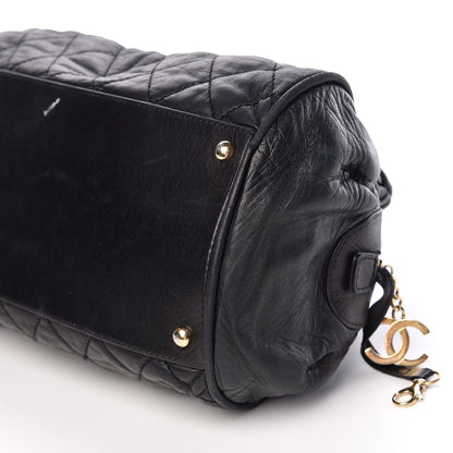 Chanel Distressed Lambskin Lady Braid Bowler Black 6 of 11